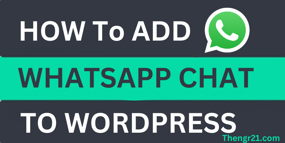 wordpress blog me whatsapp chat kaise add kare